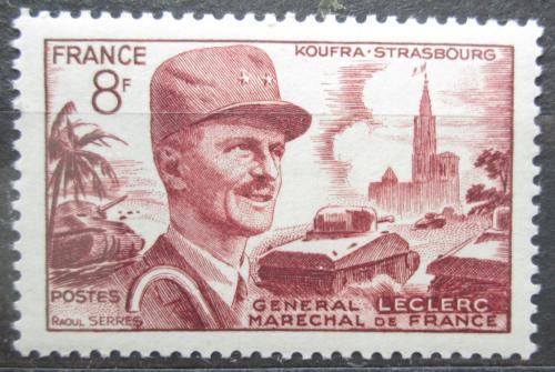 Poštovní známka Francie 1953 Maršál Philippe Leclerc Mi# 960
