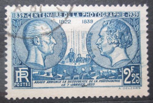 Poštovní známka Francie 1939 Fotografie, 100. výroèí Mi# 446 Kat 5€