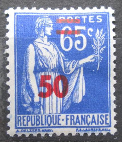 Poštovní známka Francie 1941 Symbol míru pøetisk Mi# 480