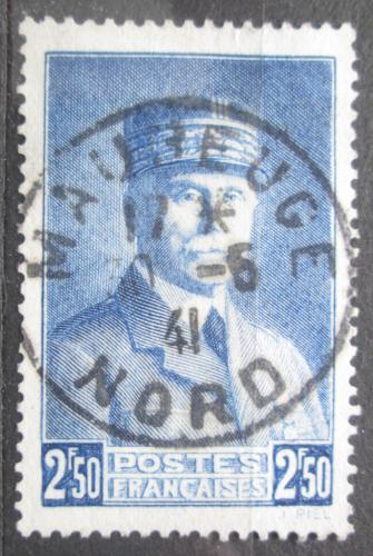 Poštovní známka Francie 1941 Maršál Philippe Pétain Mi# 505