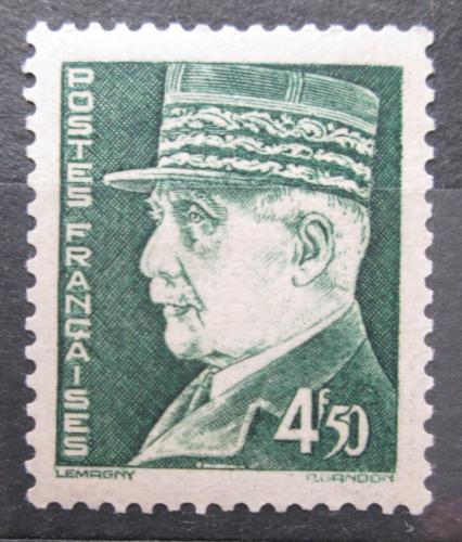 Poštovní známka Francie 1942 Maršál Philippe Pétain Mi# 580