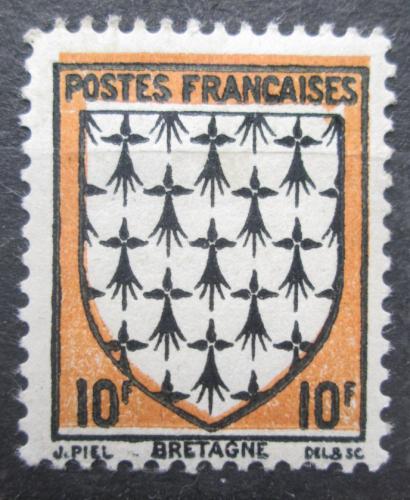 Poštovní známka Francie 1943 Znak provincie Bretagne Mi# 586