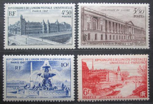Poštovní známky Francie 1947 Zajímavosti z Paøíže Mi# 778-81