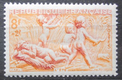 Poštovní známka Francie 1949 Socha, léto Mi# 878