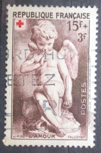 Poštovní známka Francie 1950 Èervený køíž, socha, Étienne Maurice Falcon Mi# 895