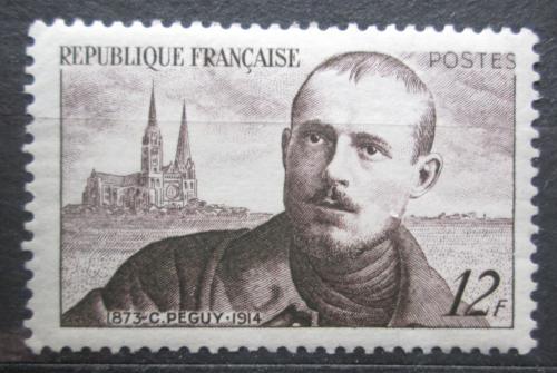 Poštovní známka Francie 1950 Charles Péguy, básník Mi# 883