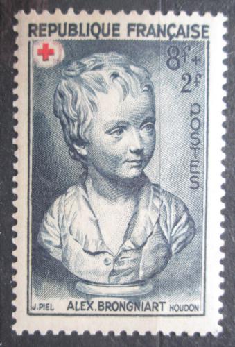 Poštovní známka Francie 1950 Èervený køíž, umìní, Jean-Antoine Houdon Mi# 894