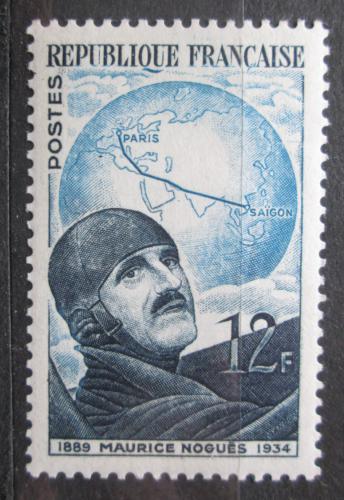 Poštovní známka Francie 1951 Maurice Noguès, letec Mi# 925