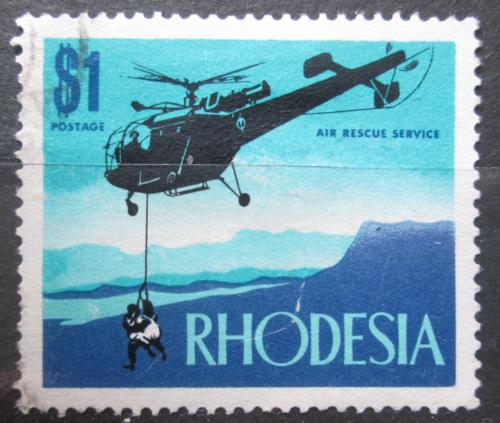 Poštovní známka Rhodésie 1970 Záchranná helikoptéra Mi# 100 Kat 5€