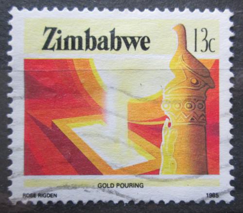 Potovn znmka Zimbabwe 1985 Odlvn zlata Mi# 316 A