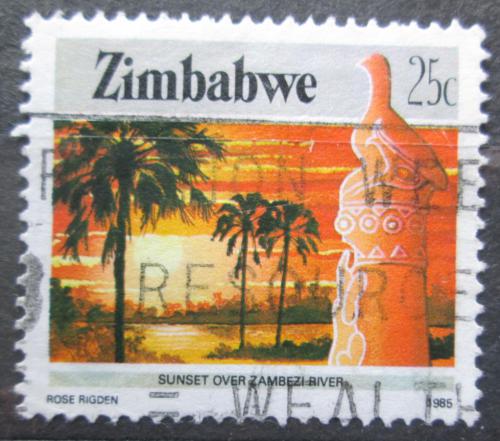Poštovní známka Zimbabwe 1985 Øeka Zambezi Mi# 322 A