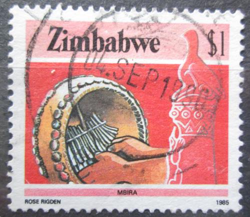 Poštovní známka Zimbabwe 1985 Hudební nástroj Mbira Mi# 328 A
