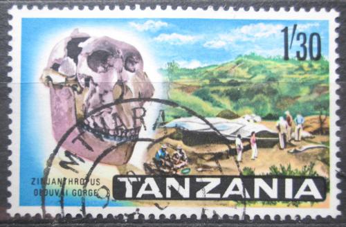 Potovn znmka Tanznie 1965 Archeologick nlezy v Serengeti Mi# 14