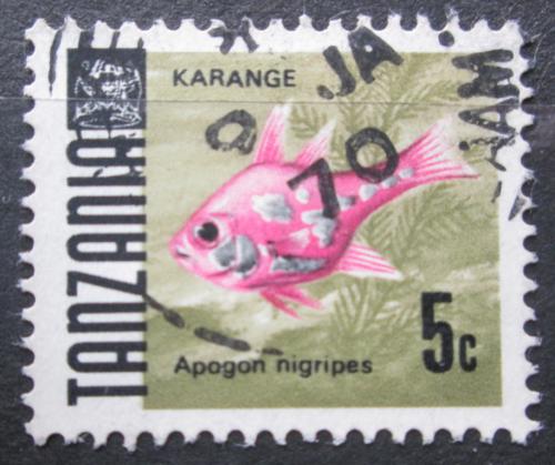 Potovn znmka Tanznie 1967 Apogon nigripes Mi# 19