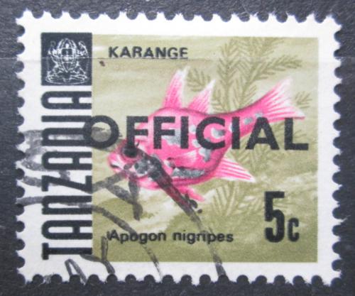 Poštovní známka Tanzánie 1967 Apogon nigripes, úøední Mi# 9 I Kat 6€