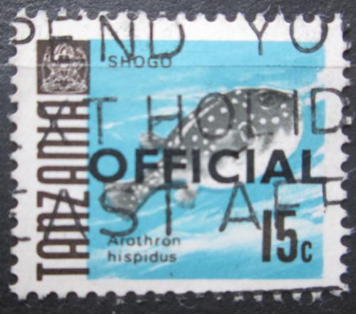Poštovní známka Tanzánie 1967 Ètverzubec bìloskvrnný, úøední Mi# 11 I Kat 7€