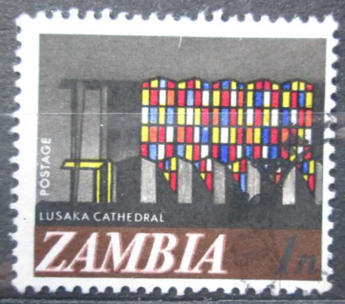 Potovn znmka Zambie 1968 Okno katedrly v Lusace Mi# 39