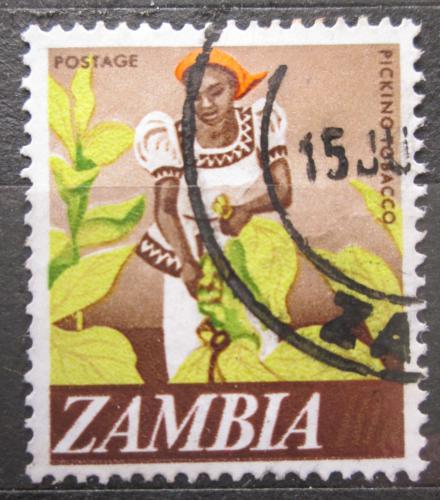 Potovn znmka Zambie 1968 Sklize tabku Mi# 44