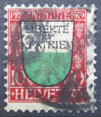 Poštovní známka Švýcarsko 1919 Znak Waadt, Pro Juventute Mi# 150 Kat 15€