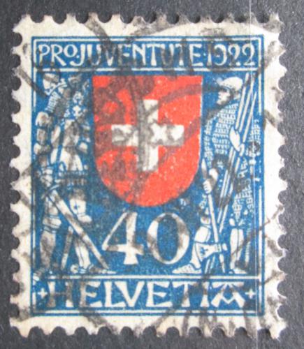 Poštovní známka Švýcarsko 1922 Státní znak, Pro Juventute RARITA Mi# 178 Kat 80€