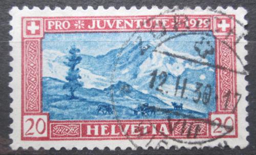 Poštovní známka Švýcarsko 1929 Lyskamm, Pro Juventute Mi# 237