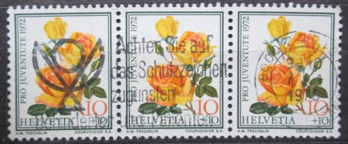 Poštovní známky Švýcarsko 1972 Rùže, Pro Juventute Mi# 984