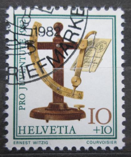 Poštovní známka Švýcarsko 1982 Stará váha na dopisy, Pro Juventute Mi# 1236
