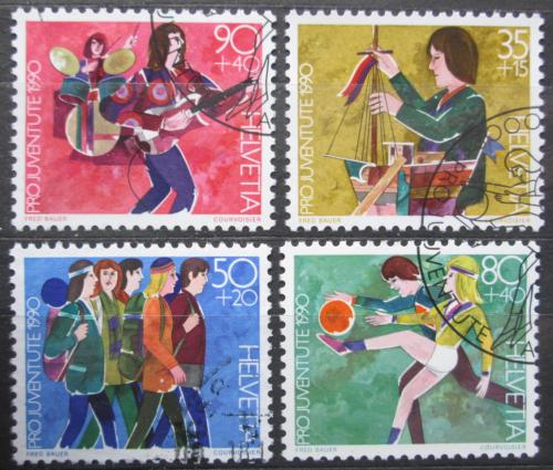 Poštovní známky Švýcarsko 1990 Aktivity mládeže, Pro Juventute Mi# 1431-34 Kat 5€