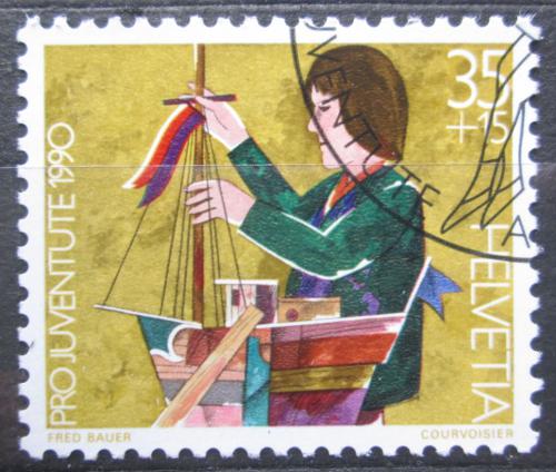 Poštovní známka Švýcarsko 1990 Modeláøství, Pro Juventute Mi# 1431