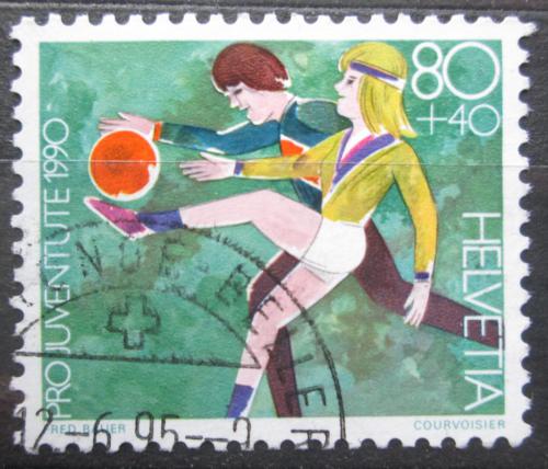 Poštovní známka Švýcarsko 1990 Mládež pøi sportu, Pro Juventute Mi# 1433