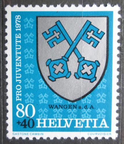 Poštovní známka Švýcarsko 1978 Znak Wangen a. d. Aare, Pro Juventute Mi# 1145