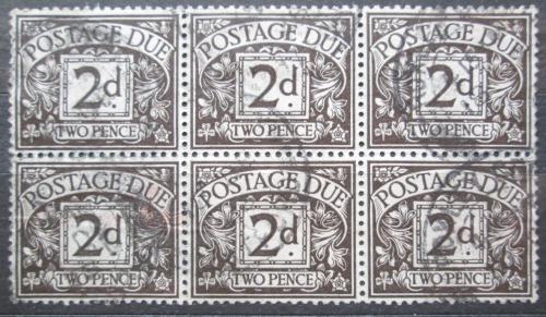 Poštovní známky Velká Británie 1938 Doplatní šestiblok Mi# 28