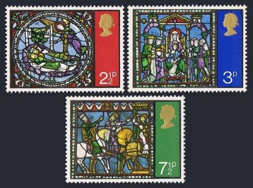Poštovní známky Velká Británie 1971 Vánoce Mi# 587-89
