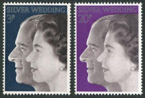 Poštovní známky Velká Británie 1972 Královský pár Mi# 609-10