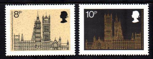 Poštovní známky Velká Británie 1973 Westminsterský palác Mi# 632-33