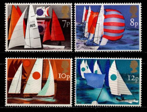 Poštovní známky Velká Británie 1975 Jachting Mi# 678-81