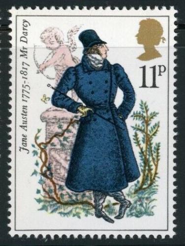 Poštovní známka Velká Británie 1975 Mr. Darcy z románu Jane Austen Mi# 690 