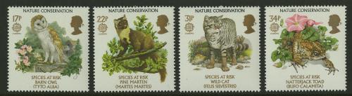 Poštovní známky Velká Británie 1986 Evropa CEPT, ochrana pøírody Mi# 1068-71 Kat 6.50€