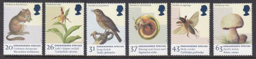 Poštovní známky Velká Británie 1998 Ochrana pøírody Mi# 1723-28 Kat 7.50€