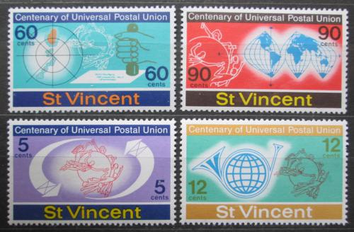 Poštovní známky Svatý Vincenc 1974 UPU, 100. výroèí Mi# 354-57