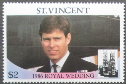 Poštovní známka Svatý Vincenc 1986 Princ Andrew Mi# 972
