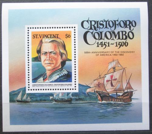 Poštovní známka Svatý Vincenc 1986 Kryštof Kolumbus Mi# Block 30 Kat 6.50€