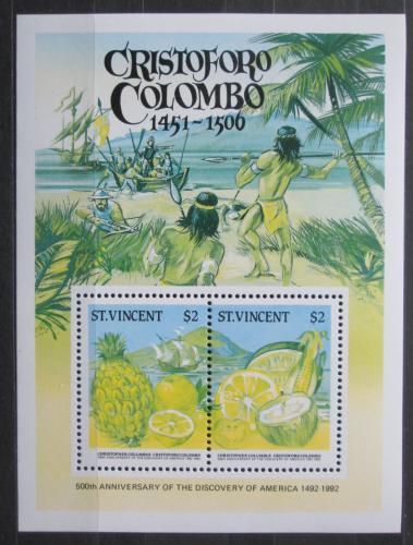Poštovní známky Svatý Vincenc 1986 Tropické ovoce Mi# N/N