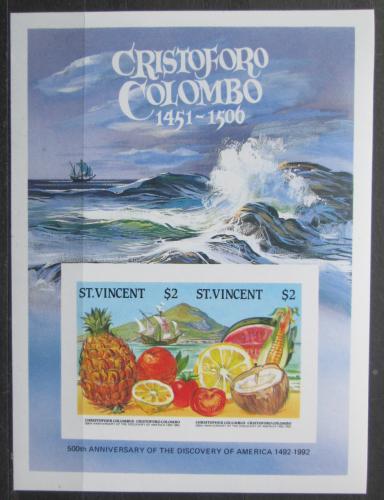 Poštovní známky Svatý Vincenc 1986 Tropické ovoce neperf. Mi# N/N