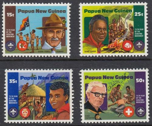 Poštovní známky Papua Nová Guinea 1982 Skauti Mi# 427-30