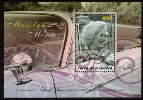 Poštovní známka Papua Nová Guinea 2008 Marilyn Monroe Mi# Block 66 Kat 7€