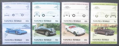 Poštovní známky Tuvalu Nanumea 1985 Automobily Mi# 21-28 Kat 7€