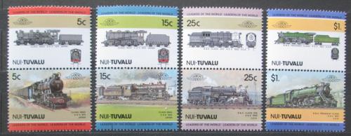 Poštovní známky Tuvalu Nui 1985 Lokomotivy Mi# 21-28