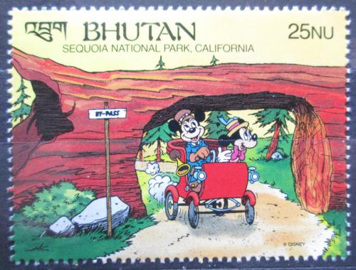 Poštovní známka Bhútán 1991 Disney, Sequoia National Park Mi# 1392 Kat 5.50€