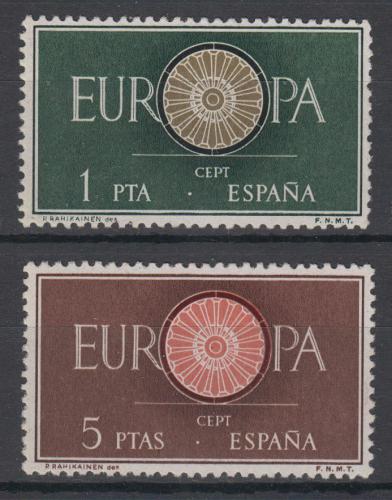 Poštovní známky Španìlsko 1960 Evropa CEPT Mi# 1189-90
